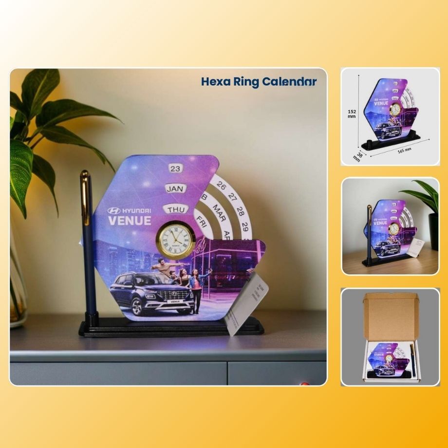 Hexa Ring Calendar Desk Organizer